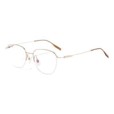 佐川时尚百搭轻奢超轻半框眼镜架近视女可配度数高智感眼镜框架男