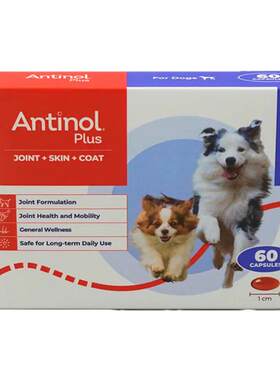 新西兰本土Antinol Plus 安适得猫狗宠物关节软骨素青口素277