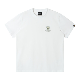 Dangerouspeople薛之谦dsp民族风小D绣花T恤潮牌早春全棉短袖上衣