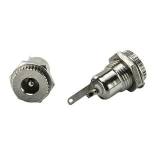 DC-099 DC电源插座 5.5*2.1 带螺纹 高电流全金属充 电插座母座