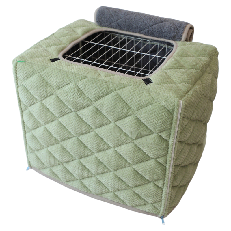 4角拉链顶部开窗加厚宠物笼子保暖罩防风遮光冬季猫狗鸟鼠笼保温