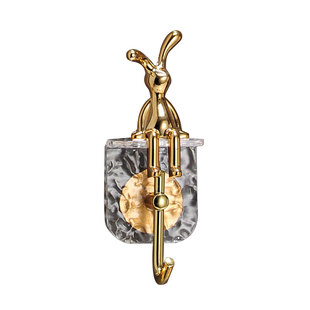 亚克力免打孔家居装饰挂钩壁挂衣架浴室门后墙上毛巾试衣间挂衣钩