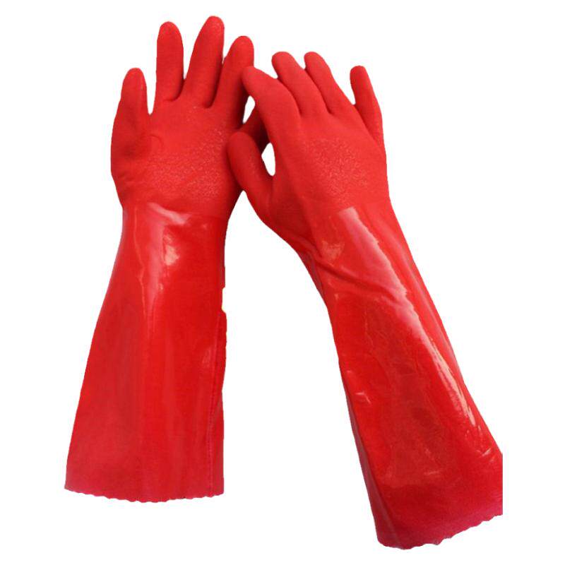 大号加长加厚胶皮保暖一体加绒洗碗家务洗车耐用秋冬男女橡胶手套