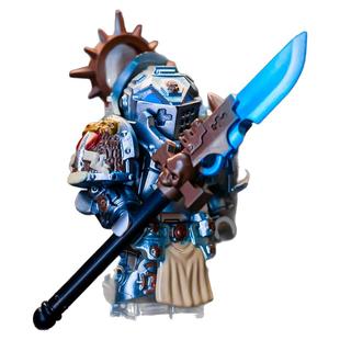 中国积木战锤40K积木人仔灰骑士终结者星际战士圣堂游戏拼装玩具