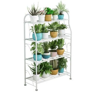 花架子客厅落地式置物架阳台多肉花几花盆托架铁艺阶梯式简约层架