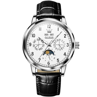 瑞士认证正品牌数字手表男士机械表全自动名式款月相腕表男表十大