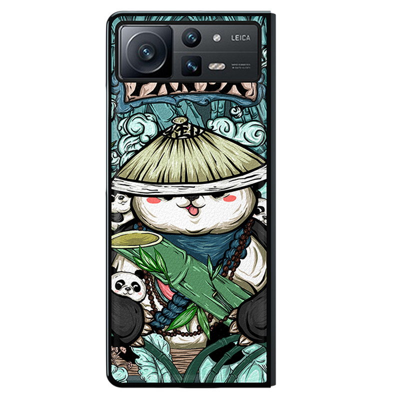小米mixfold2手机壳皮纹国潮