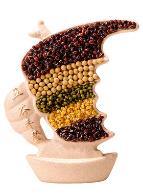 五谷丰登福猫摆件一帆风顺帆船