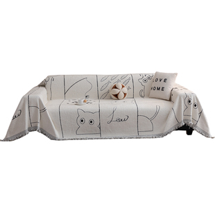 沙发巾防猫抓沙发套罩2026新款防滑一片式沙发布盖布巾一整张全盖