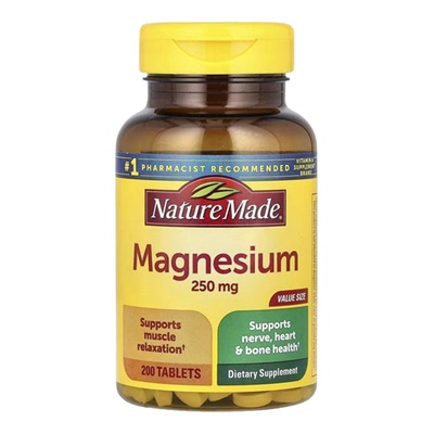 NatureMade促进骨骼矿物质镁片心脏健康帮助镁