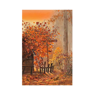 手绘油画玫瑰花丛客厅装饰画抽象粉色花卉田园风入户玄关肌理挂画