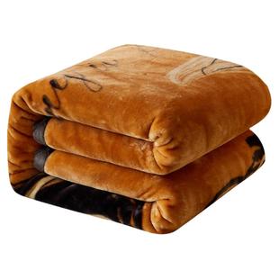 拉舍尔毛毯被子冬季加厚珊瑚绒毯子床单人加绒盖毯广东省被床上用