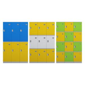 ABS塑料学生书包柜小学生幼儿园学校教室收纳柜 带锁彩色储物柜