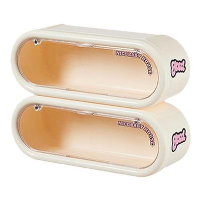 RMAX手办盒泡泡玛特盲盒防尘展示架子免钉壁挂亚克力透明塑料摆柜