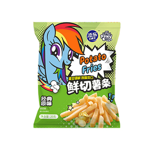 添乐卡通王小马宝莉鲜切薯条婴童原味番茄送儿童健康营养零食谱