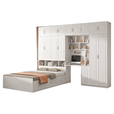 星华罗多功能衣柜床榻榻米书桌