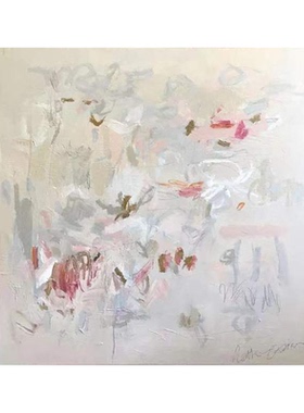 HW.ART手绘油画《路遥》赤贫侘寂风装饰画客厅挂画玄关壁画抽象画
