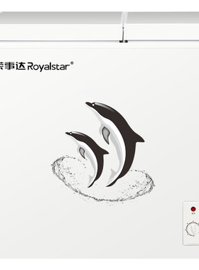 荣事达双门双温冰柜家用小型冷藏冷冻两用保鲜冰箱商用卧式冷柜