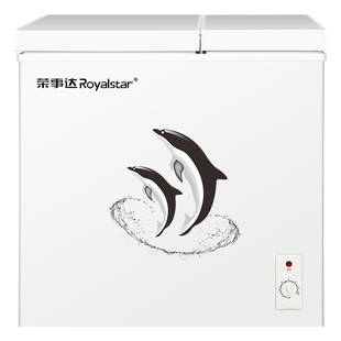 荣事达双门双温冰柜家用小型冷藏冷冻两用保鲜冰箱商用卧式冷柜