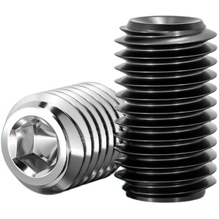 凹端紧定 304不锈钢内六角螺丝钉无头机米顶丝M2M3M4M5M6M8M10M12