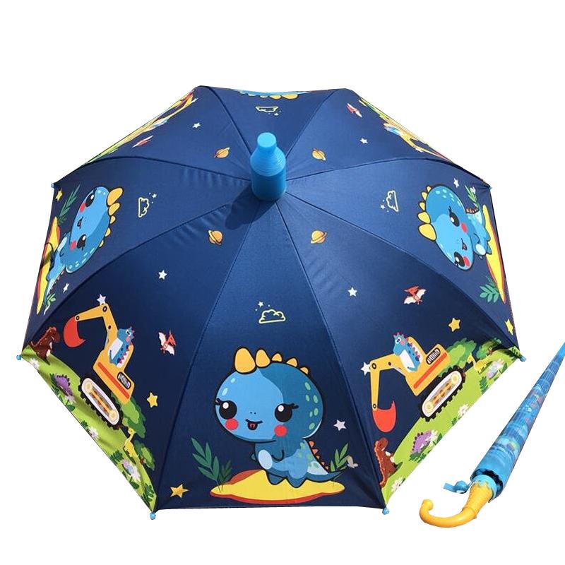 加厚卡通恐龙小学生自动儿童雨伞