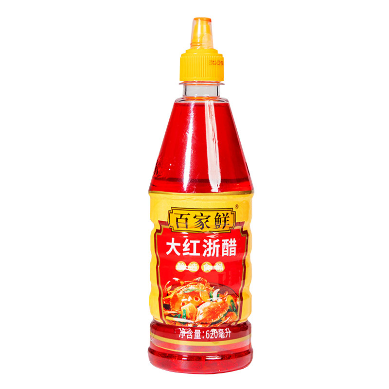 百家鲜大红浙醋620ml红醋