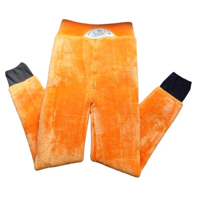 单层一体1000克羊羔绒保暖打底裤