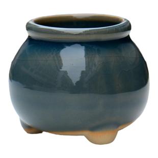 简约迷你拇指盆多肉花盆陶瓷素烧盆手绘流釉冰裂小花盆特价清仓