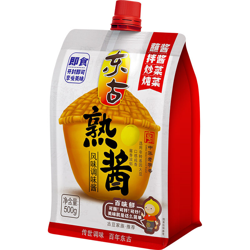 东古熟酱500g挤挤装沾大葱蘸酱