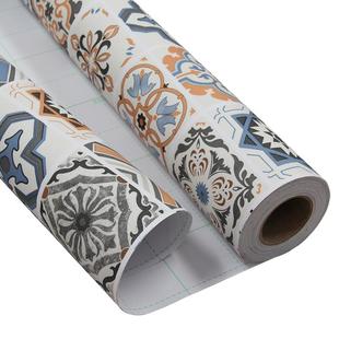 厨房地板贴纸卫生间防水防滑浴室加厚自粘PVC宿舍瓷砖地面翻新贴