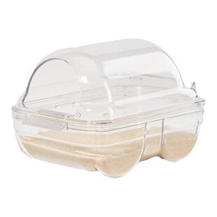 仓鼠厕所浴室金丝熊专用除臭尿砂盆全透明防飞溅洗澡浴沙沐浴用品