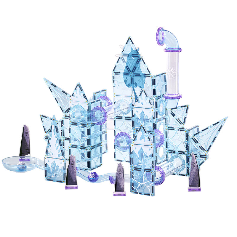 【满399加赠】MNTL迪士尼磁力片冰雪奇缘管道球儿童益智玩具礼物 具 实拍商品图