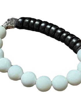 小众款原创设计大叶紫檀佛头手链