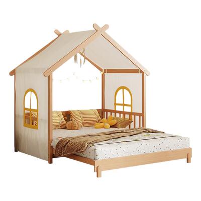 全实木可伸缩儿童床小户型冰棍床