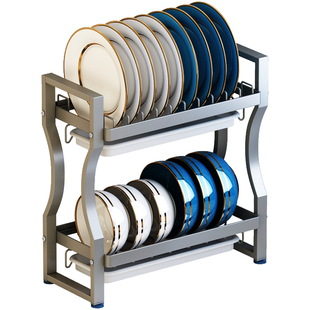 高端厨房放碗架沥水架超窄款小尺寸置物架不锈钢厨房晾碗碟收纳架