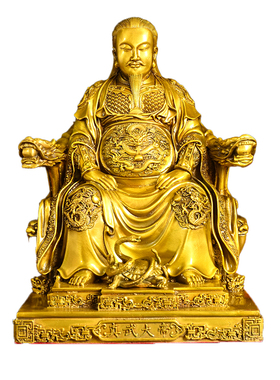 黄铜真武帝铜像祖师爷摆件