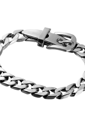 创意皮带扣纯银男士手