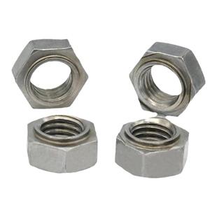 六角焊接螺母 电焊螺母 点焊螺帽焊本色M4M5M6M8M10M12M14M16