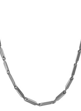 钛钢菱形男女莫比乌斯项链