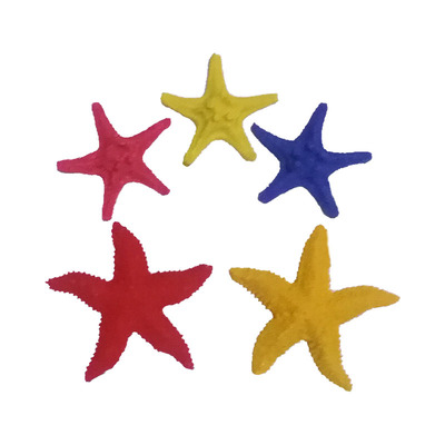地中海洋家装树脂馒头萌海星六色扁萌可选拍摄道具买多送热熔胶条
