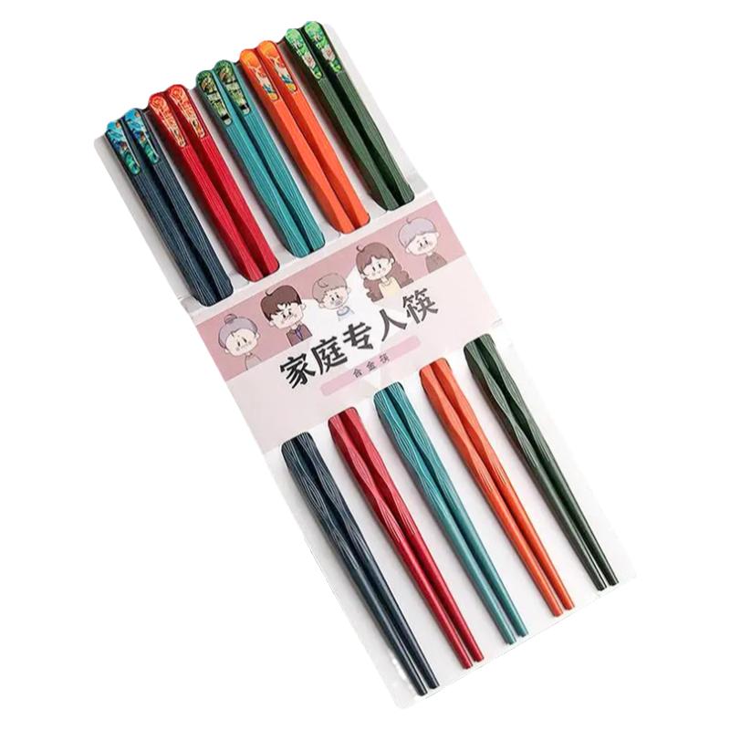 家用合金筷子新年套装高档餐具