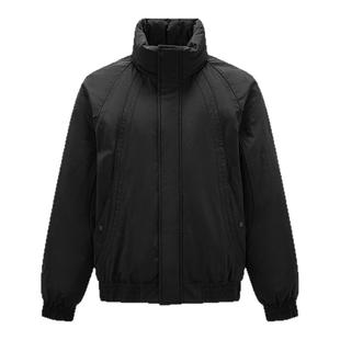 森马羽绒服男飞行员外套三防2025冬季新款保暖立领上衣宽松插肩袖