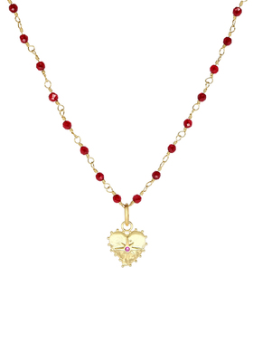 LAZY CIRCLES手工扭扭宝石月亮太阳项链女复古日常百搭毛衣链