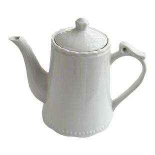 外贸订单高温冷白陶瓷终于老货家用水壶下午茶套装杯子