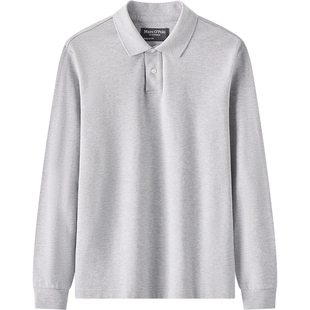 Marc O'Polo/MOP 春季新款气质简约经典百搭纯棉长袖POLO衫男上衣