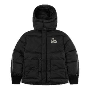 EVISU福神 2025年冬季女款潮流海鸥刺绣连帽羽绒服夹克外套