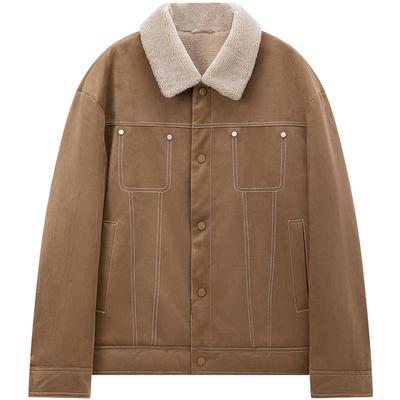 工装棉服麂皮绒男士外套