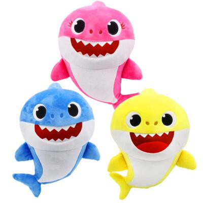 babyshark鲨鱼宝宝毛绒唱歌正版