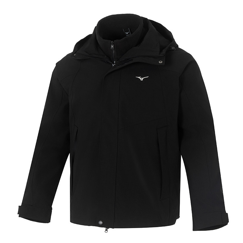 幸运叶子|Mizuno美津浓抓绒三合一外套秋夏新款可拆卸防风登山服