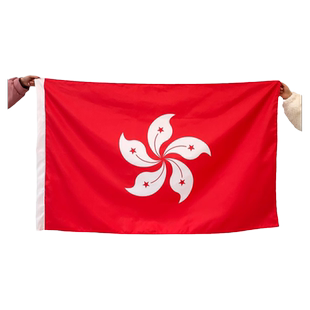 香港特别行政区区旗12345号大号四号五号纳米防水标准户外型悬挂式落地升降杆会议室室内室外装饰壁挂旗帜
